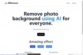 AIRemover-在线免费AI照片背景去除工具