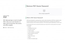 remove-owner-password 删除PDF密码工具