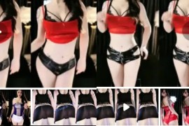 来秀 热舞软软  极品美女 情趣 透视  丁字 骚舞 6v